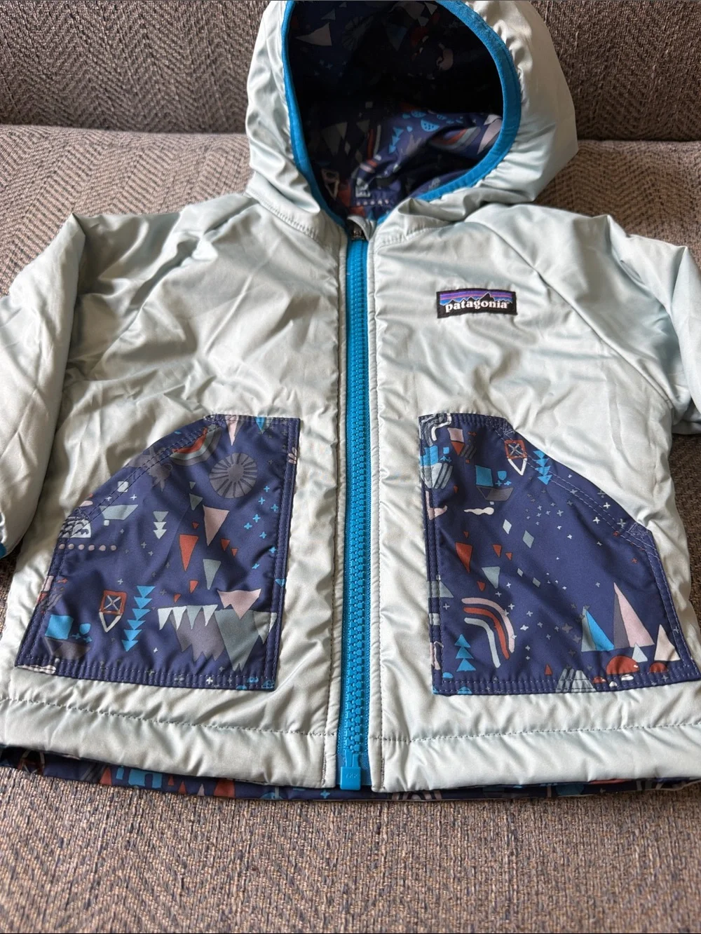 Patagonia Puff-Ball Reversible Jacket - Baby Boy Size: 6-12M